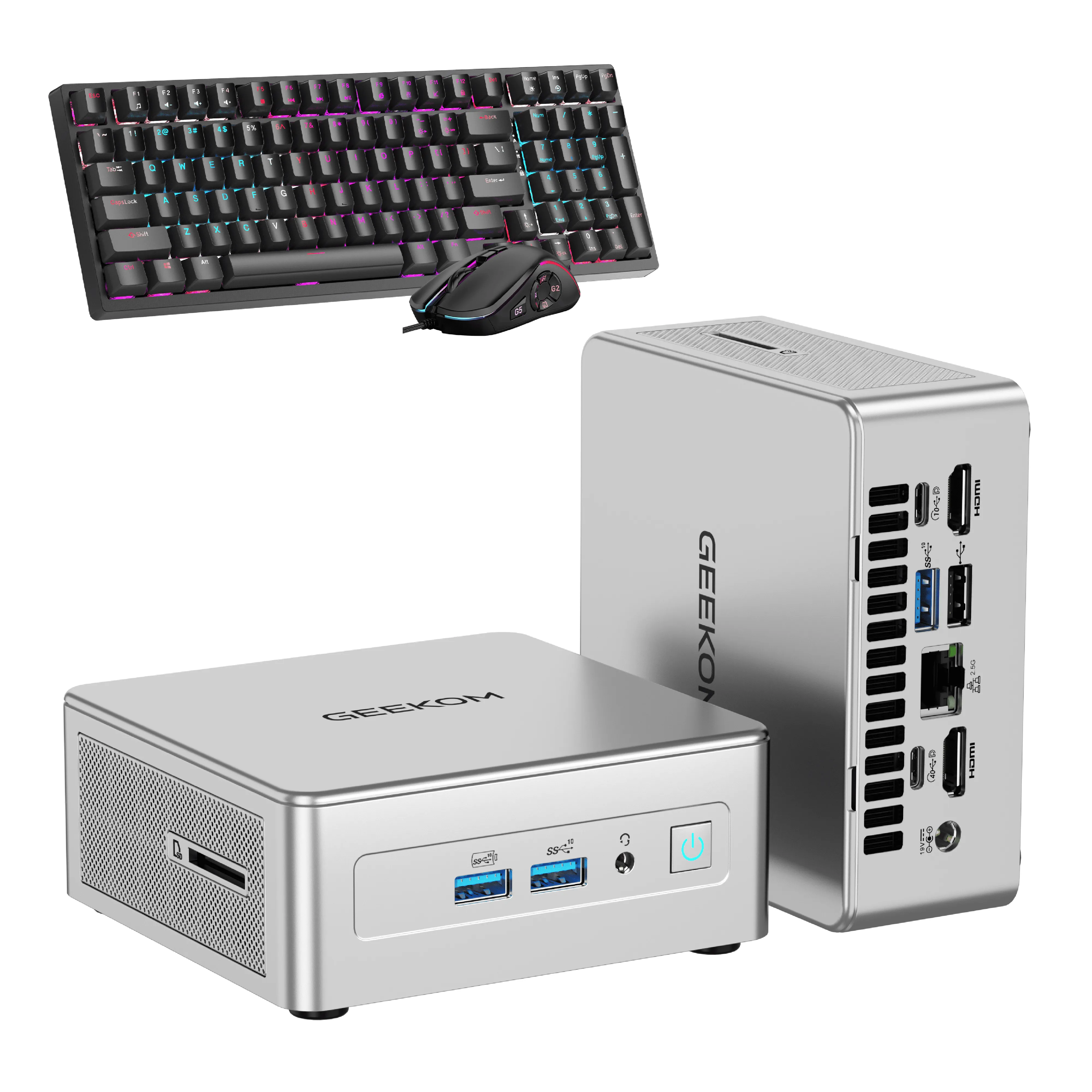 GEEKOM AE8 Mini PC Mechanical Keyboard and Mouse Set Bundle